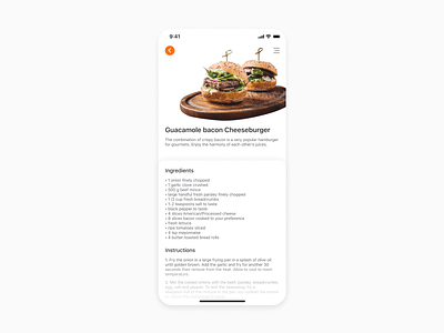 Daily UI #040 - Recipe dailyuichallenge