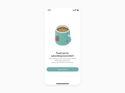 Daily UI #077 - Thank You