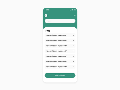 Daily UI #092 - F.A.Q. dailyuichallenge