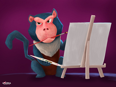 Painting Baboon