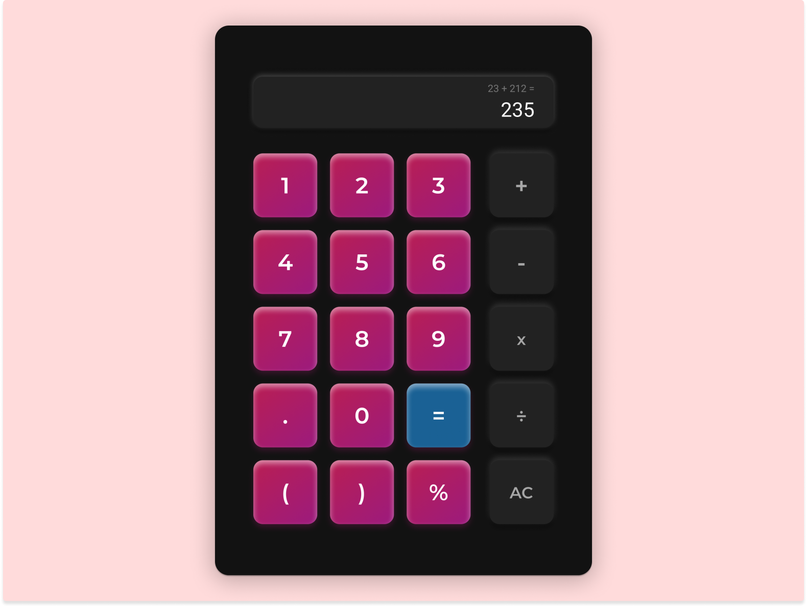 Simple Calculator by hanbin chang on Dribbble