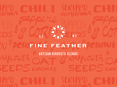 Fine Feather identity concept branding identity label logo packaging