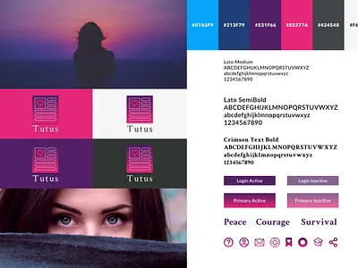 Tutus Style Guide branding design logo ui