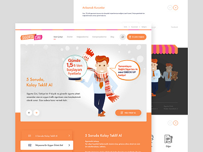 Sigorta Cini - Homepage design home page ui web website