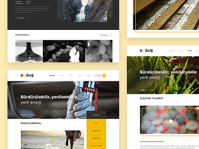 Doğuş enerji web interface concepts design detailpages interface layout ui ux web webdesign