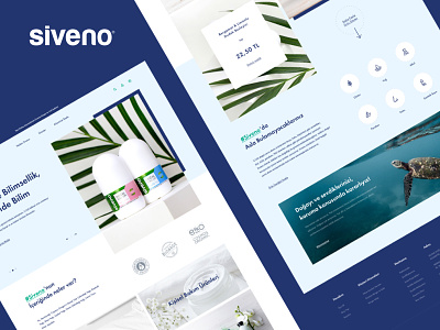 Siveno - New Landing Page design e-commerce homepage landingpage site siveno ui ux web website yalcin yalçın