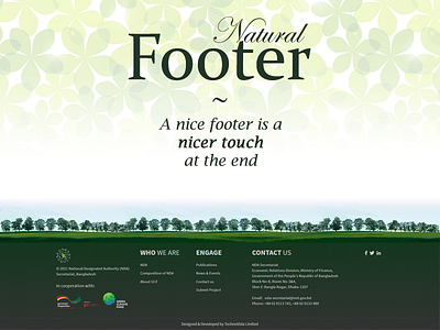 Natural Footer