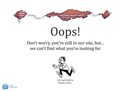 Creative 404 Page 404 cartoon