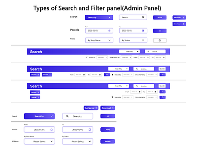 Admin Panel (Search & Filter)