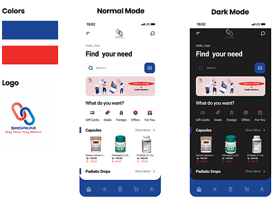 ShopKpr Test UI illustration mobile app design