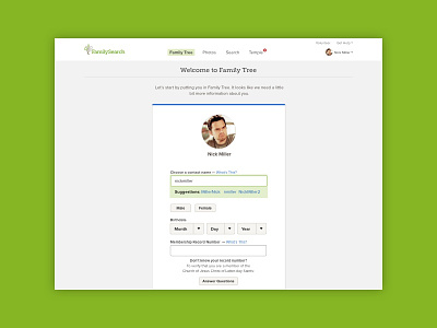 Welcome To Family Tree account creation familysearch genealogy registration