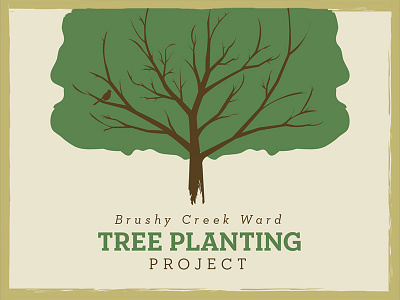 Tree Planting Project illustrator tree