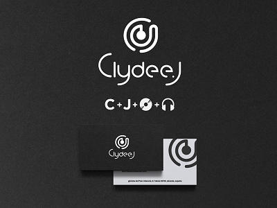 Logo Design / DJ business card design dj flat design fonts logo