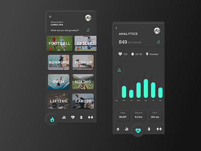 Fitness app adobe xd design figma mobile uiux ui ui ux ux web webdesign