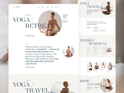 Yoga-Balance studio | Website concept design ui ux uxui web website websitedesign yoga yogastudio