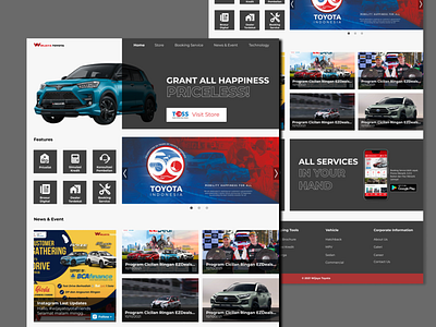 Website UI Car Dealer Landing Page Design dealer landing page ui web deisgn web ui