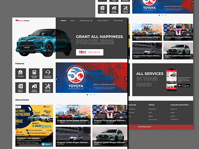 Website UI Car Dealer Landing Page Design