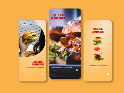 Mobile UI Food App Onboarding Design design mobile app mobile ui ui uiux ux