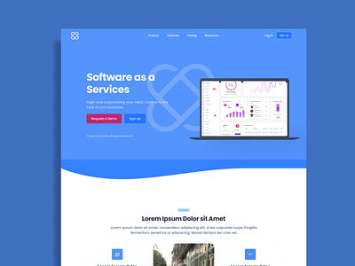 Web UI Design SaaS Landing Page design ui uiux ux web design web ui website