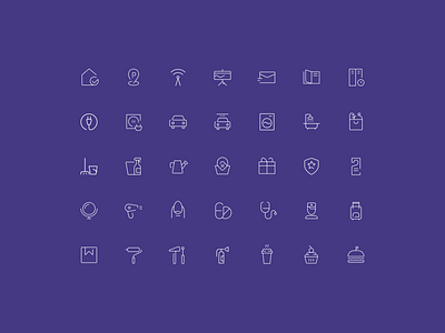 Everestate. Icons app branding details home icon icon design iconography icons identity mobile outline pictogram presentation set stroke ui vector