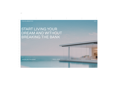 TravelSmarter concept design designconcept grid line main presentation travel type ui ux web website