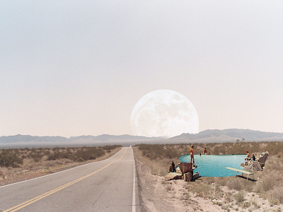 Desert Moon Collage