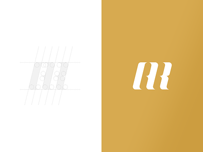 AR Brand Identity ar brand branding freelance gold logo portfolio redesign self type typography white