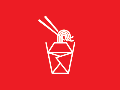Pad Thai Icon chinesefood chopsticks food icon logo noodles vector yum