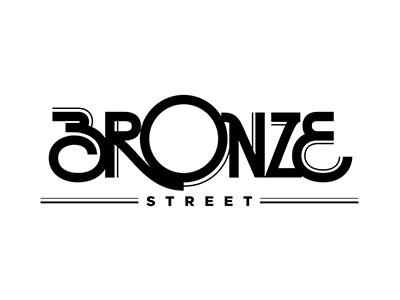 Bronze Street custom lettering custom logo lettering logo logo