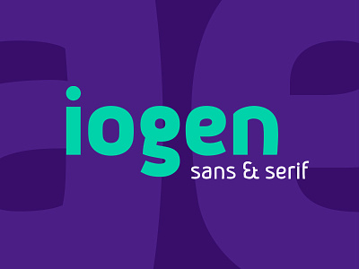 İogen sans & serfi font opentype typeface yazıkarakteri