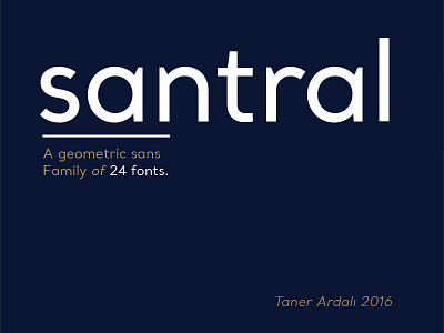 Santral Superfamily typeface