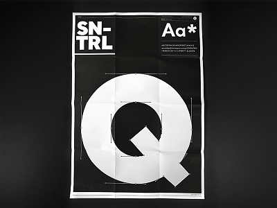 Santral Specimen Poster font poster specimen type typeface
