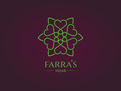 Farras Hijab Logo branding design graphic design logo typography