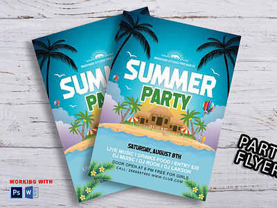 Summer Party Flyer Template