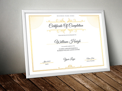 Minimalist Certificate Template