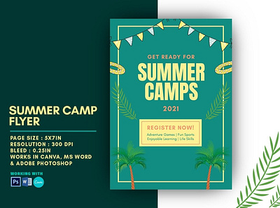 Summer Camp Flyer Template word template