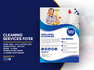 Cleaning Services Flyer Template cleaning flyer