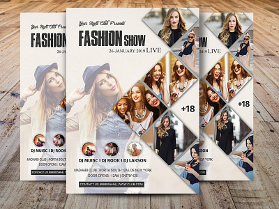 Fashion Show Flyer Template flyer design