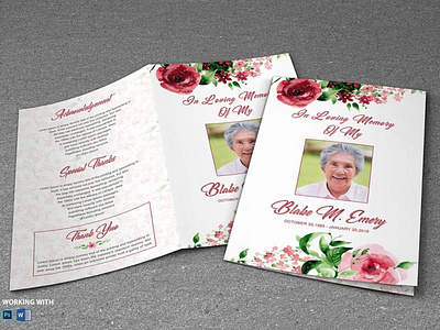 Printable Funeral Program Template