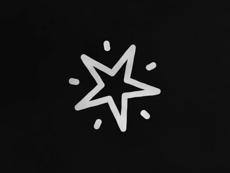 Star Heart animation chalk gif heart line art motion graphics star stop motion transition