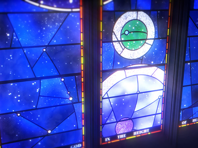 The Spirit of Apollo after effects animation apollo cathedral gif glass illustration loop nasa smithsonian space stained glass window