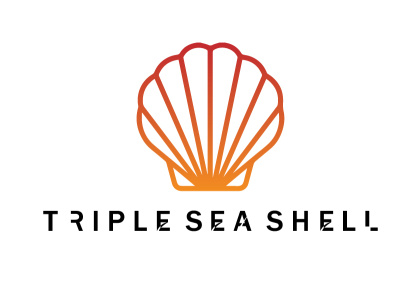 Triple sea shell 3d branding flat graphic design iconlogo logo minimal modernlogo namelogo professionallogo vector