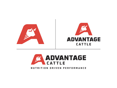 Advantage Cattle Logo Kit a brand branding cattle cow design logo vector