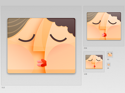 Mac OSX Finder "KISS" finder icon kiss love mac osx