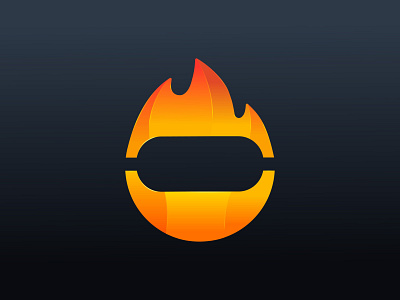 Fire XR App Icon app app design application ar branding fire firefighter flame icon illustration logo mark vector vr xr