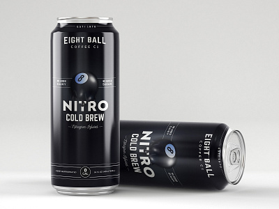 8 Ball Nitro Cold Brew Can Design