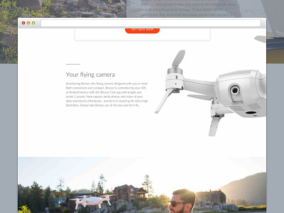Yuneec - Breeze drone design drone graphic landing page layout ppc product tech ui ux web