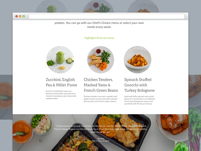 NurtureLife Landing Page delivery design food health landing layout nature ui ux web website website design