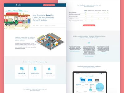 Bento for Business - Gas Card Landing Page