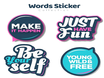 Decals and Stickers branding decals design illustration logo logodesign sticker design stickers
